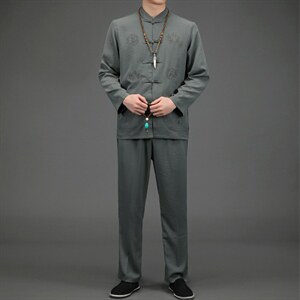 BETZ221钱塘2020-2唐装风中老年男装中老年套装P80，男装中老年男装，钱塘207-2