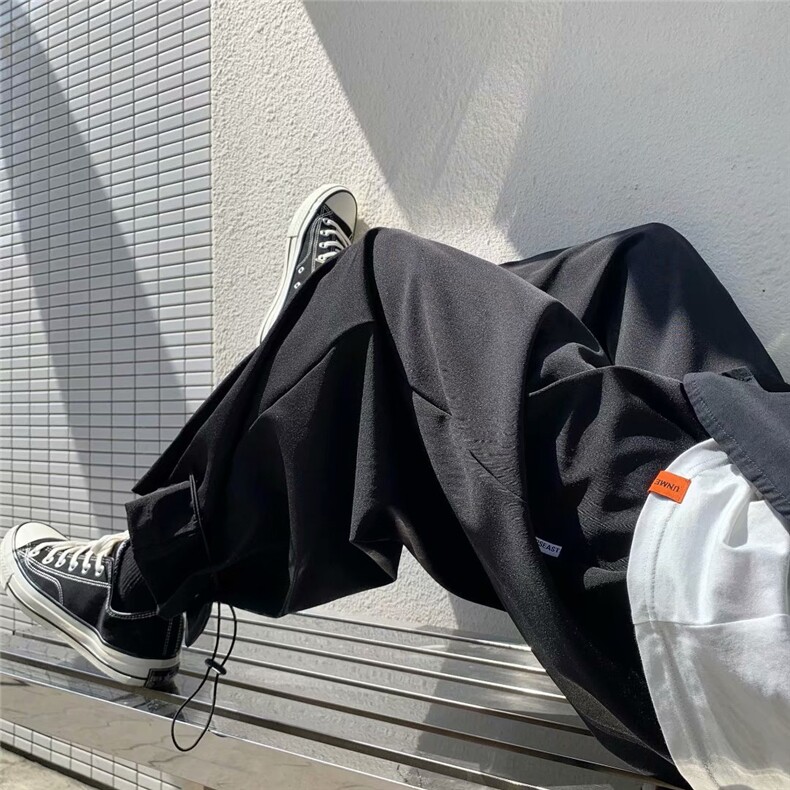 男秋季新款港风休闲裤抽绳裤子RK101P35,男装休闲裤,星座1116-2