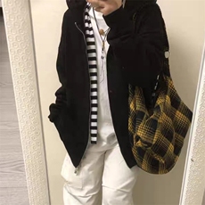 抖音得物高品质二开350克秋冬双头双拉链卫衣开衫外套W74，男装卫衣，电商A486