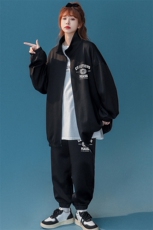 中性风美棉斜开衫卫衣套装高克重抖音品质TH6175P85控108，男装休闲套装，电商A268