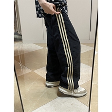 黑色条纹速干工装裤男夏季三条杠运动裤子青少年直筒裤BN02WW-P45，男装工装外套，星座1007（原301D）