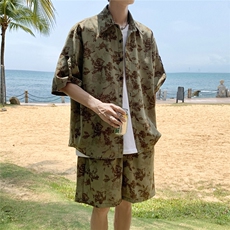月季花套装TZ77803特P45衬衫DCS77804特P27DK77805特P18套装控88，男装休闲套装，星座227-7