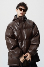 1无影墙连帽鳄鱼纹金属装饰大码M-5XL潮流棉衣男MY77744P128控168，男装棉衣，星座226-2