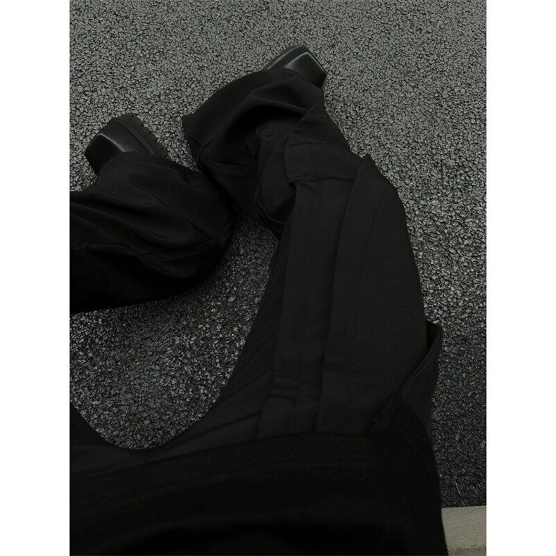 【有货】X251CC-特P45解构休闲西裤男设计感直筒微喇裤,男装休闲裤,星座1007（原301D）