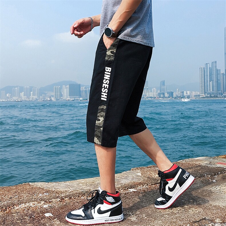 工装短裤男夏季2021新款韩版宽松七分休闲裤DS-C305A-Q图片