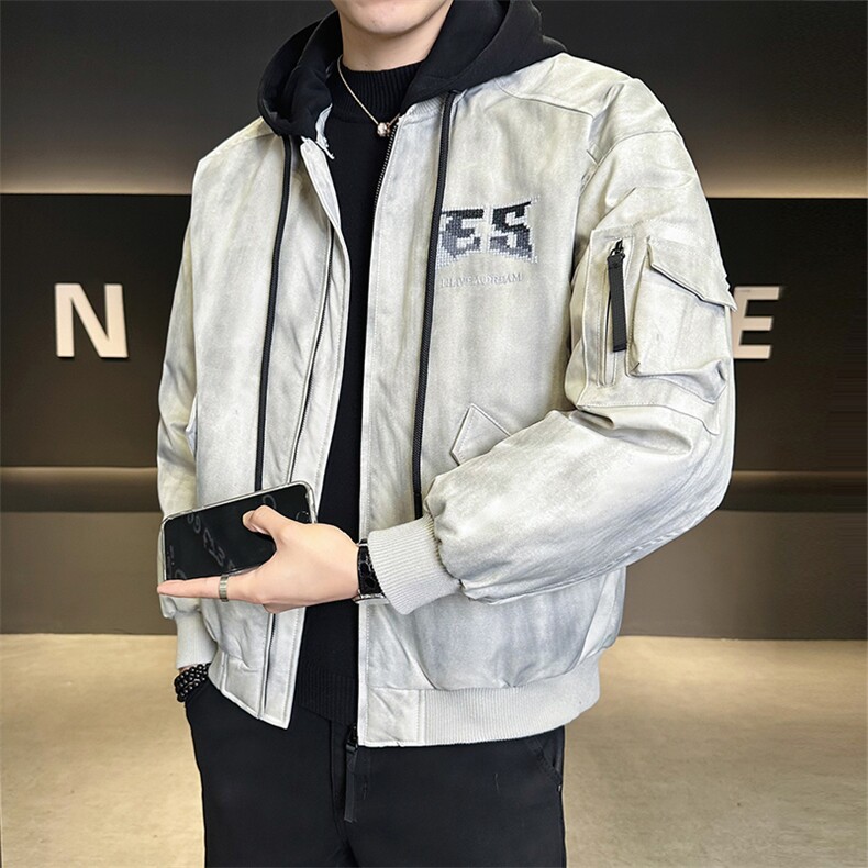 潮牌男士羽绒服标50 可拆卸帽保暖上衣 B317/8818/P245图片