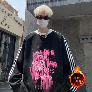 抖音得物高品质重磅全棉二开支持退换 360克宽松织带圆领卫衣0505图片