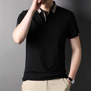 D22776钱塘2020-2夏季男士精品翻领休闲短袖T恤舒适P53图片