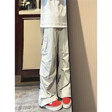 KZX85LL-P46美式多口袋速干工装裤宽松直筒阔腿裤子，男装工装外套，星座1007（原301D）