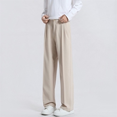 西裤男松紧腰大码宽松直筒休闲西装裤男6833P45，男装西裤，星座410-2