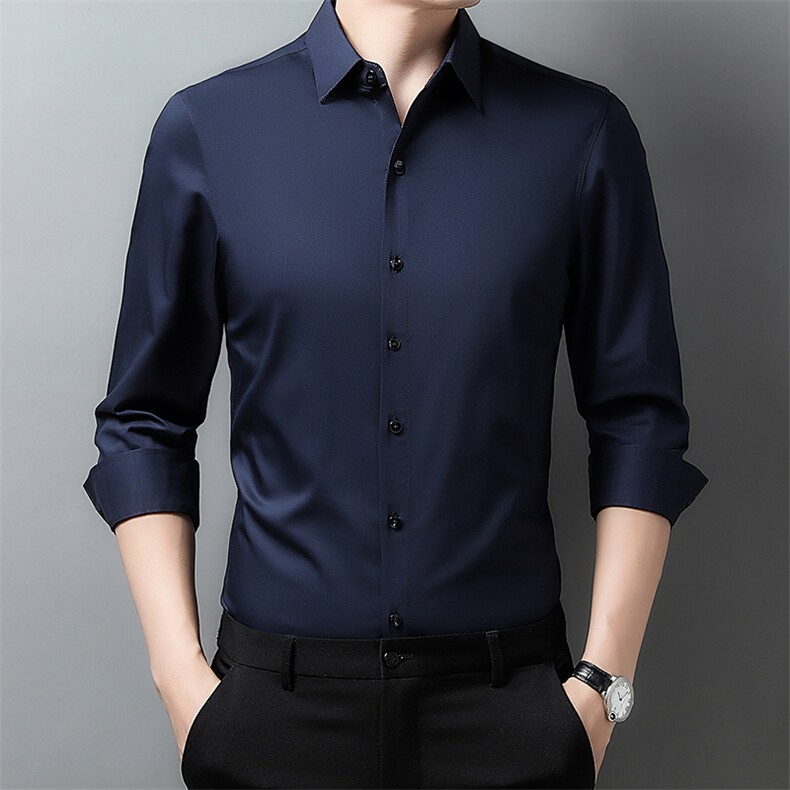 男式服装秋季新款衬衫男长袖翻领休闲四季可穿衬衣XY715-P65,男装衬衫,星座1105-3
