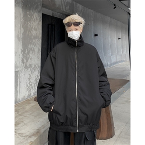 韩版潮牌工装加棉夹克男2024秋冬新款潮牌夹棉棒球服男 W8048-P78图片