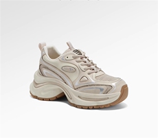 【白鹿同款】闪耀银河2025年春季新款厚底老爹鞋女银色运动鞋，女鞋休闲鞋，泰合衣坊