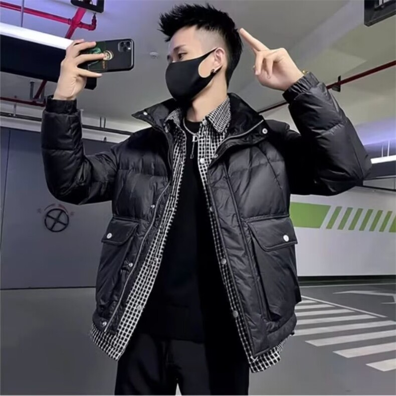网络图现货潮牌网红痞帅新款秋冬季男装男士休闲棉衣JM607-P80,男装棉衣,星座715-7