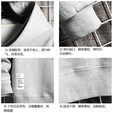 WY2045-P35加绒款-P40纯连帽卫衣男大码运动帽衫宽松薄网格，男装卫衣，电商A040A