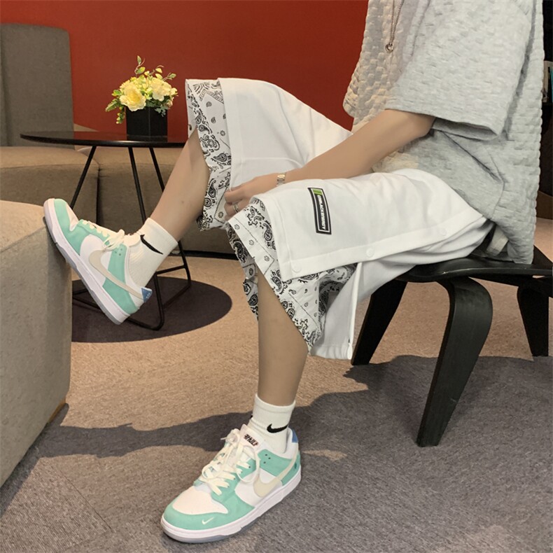 假两件排扣短裤男夏季薄款美式篮球运动中裤潮牌休闲宽松五分裤子,男装休闲裤,星座1008