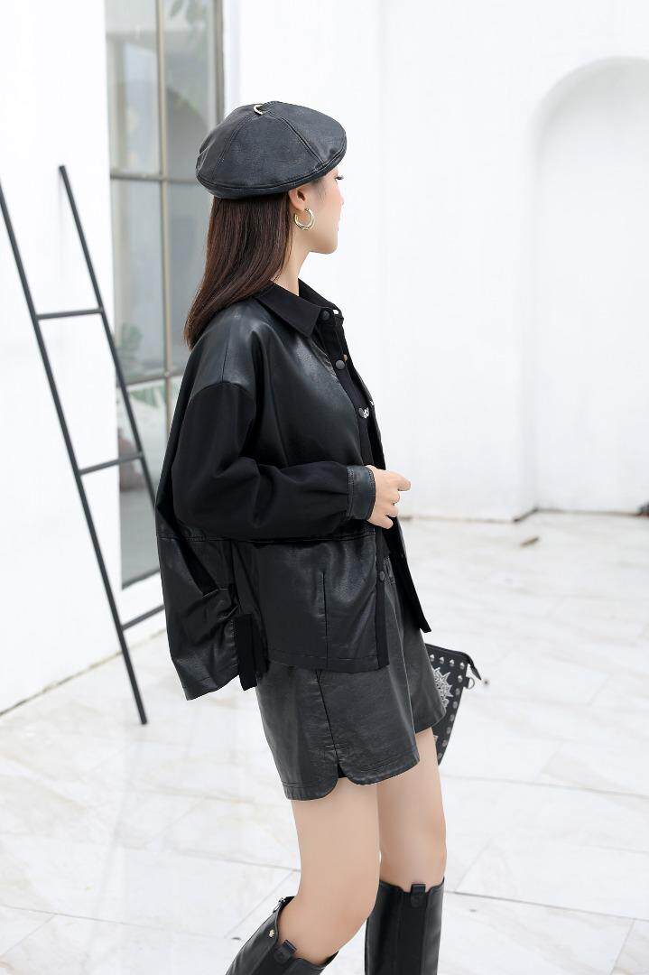 皮拼接针织韩版外套，其它，平凡人生