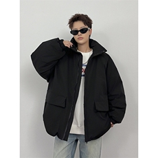 复古美拉德立领棉衣男女潮牌宽松加厚保暖棉服外套M057-P76，男装棉衣，星座308B-2