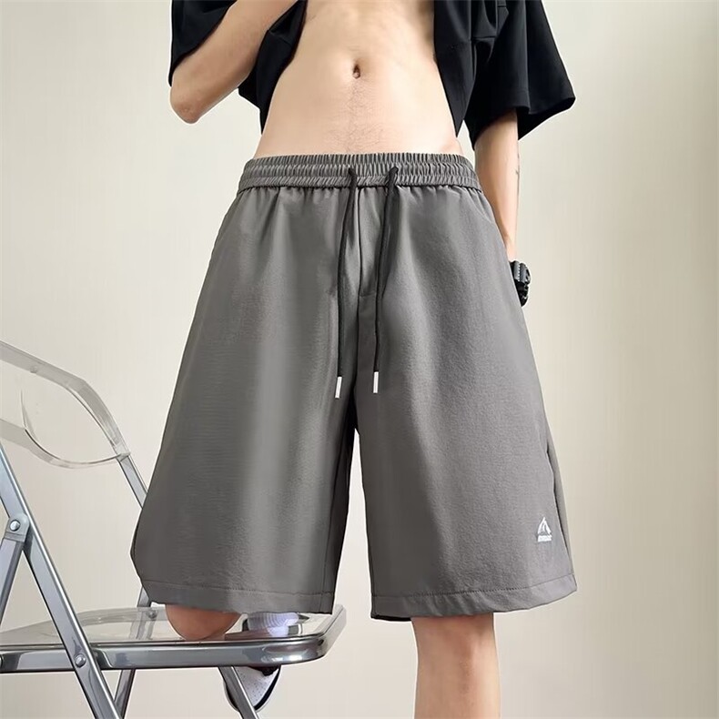 棉致冰丝速干短裤男夏季运动篮球裤外穿五分中裤子K5682-P37,男装牛仔裤,星座412-3