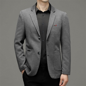 男装西服中年男士西装商务正装宽松休闲时尚百搭男外套JZ306-P155图片