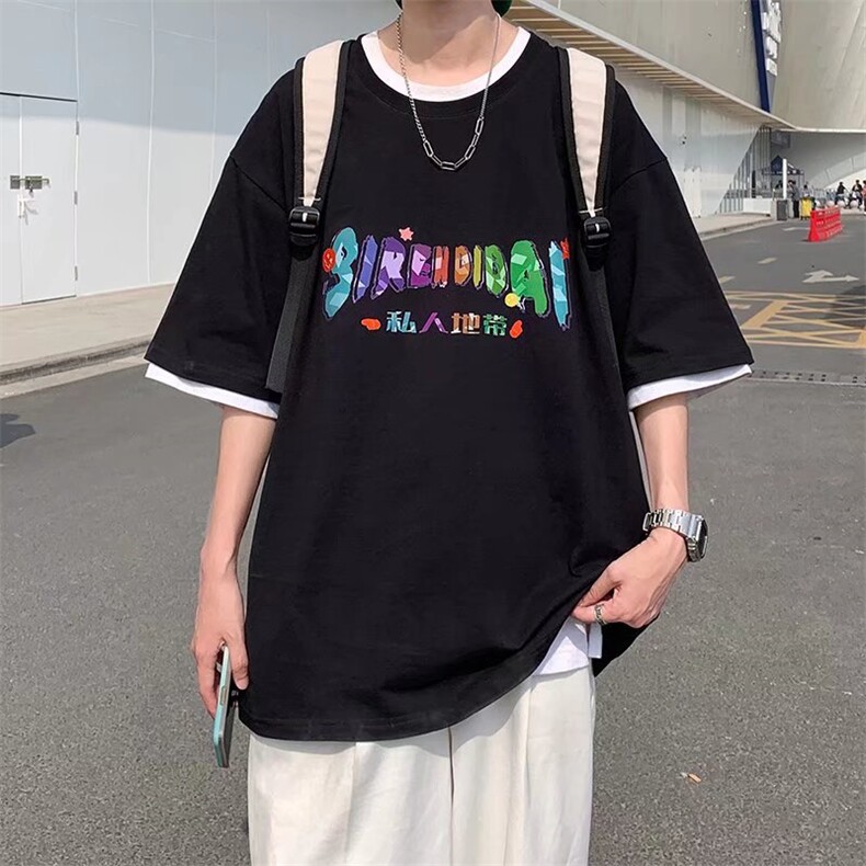 男潮流夏季圆领T恤宽松短袖T511P30,男装T恤,星座1116-2
