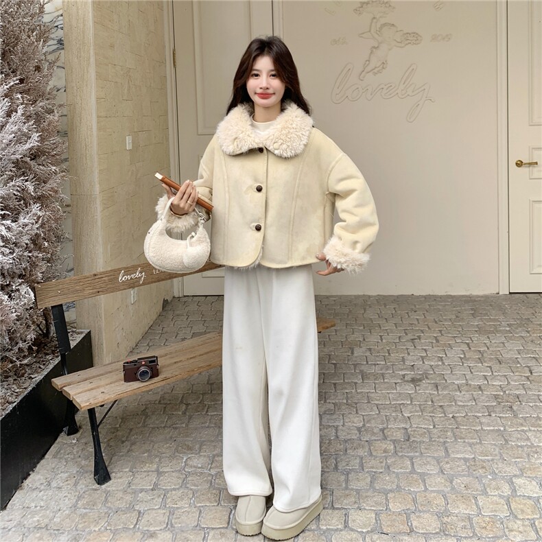 新款！冬装两面穿皮毛一体外套2C133-8989-P215-K318,女装皮草,2C133