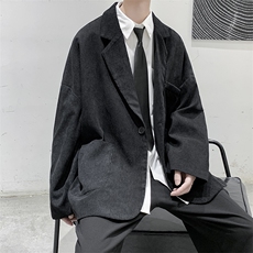秋装现货港风宽松衬衫休闲西服外套男生帅气西装D201-DM09-P65，男装西服套装，电商D321-1