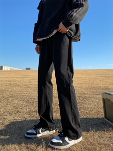 2024春款修身微喇复古弹力牛仔裤715-6-BK01P50图片