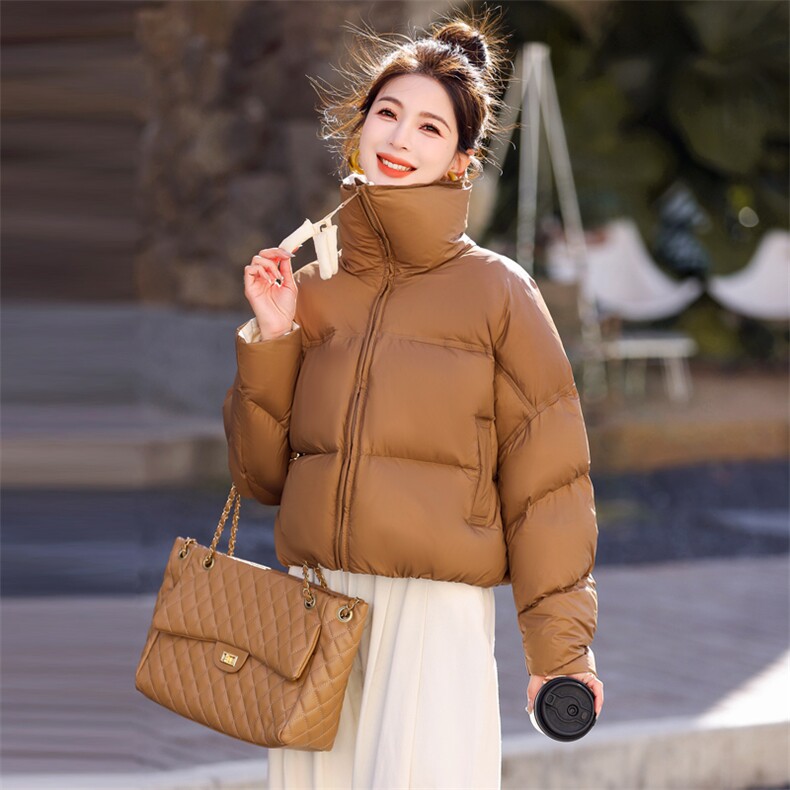【Bao款】韩版宽松白鸭绒羽绒服2025冬季新品显瘦保暖时尚轻便女,女装羽绒服,意芙