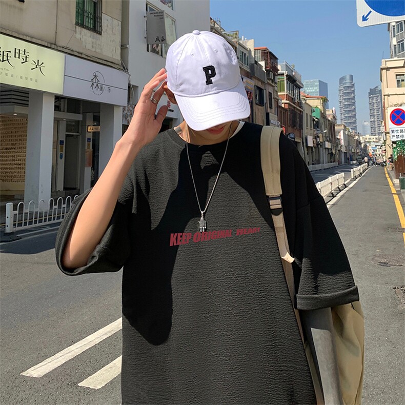 Q11071-P30春夏季七分袖t恤男大码五分袖男短袖中袖,男装T恤,电商A040