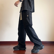 直播数据款春季新款大口袋伞兵裤宽松直筒休闲裤工装裤K515-P42，男装休闲裤，星座914-3