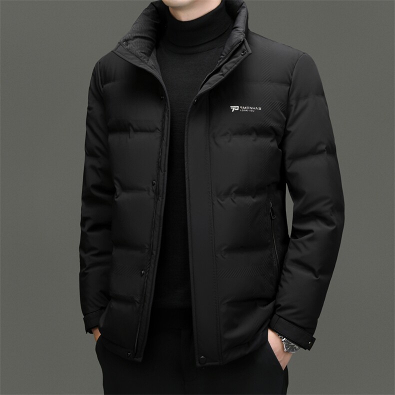 DF23870钱塘2020-2时尚休闲简约冬季厚款中年男士羽绒服P250图片