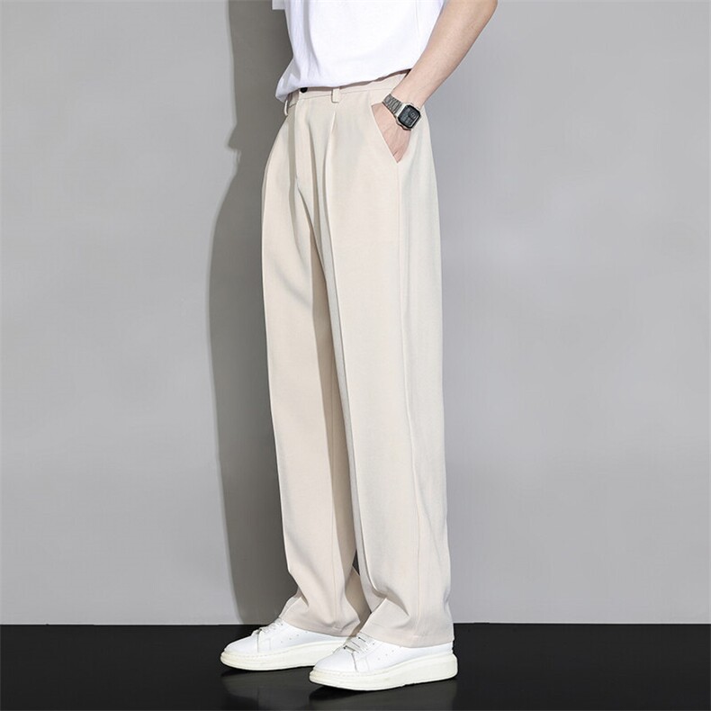 男士冰丝直筒休闲长裤CK0818,男装休闲裤,星座1107