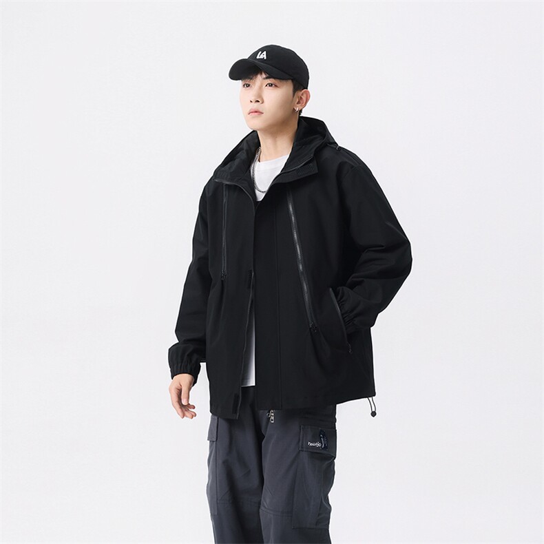 冲锋衣外套潮牌痞帅炸街男秋冬小众日系防水山系夹克JK880-P50图片