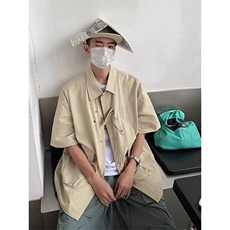 春夏季新款衬衫潮流慵懒男方领衬衫C2031P42，男装衬衫，星座1116-2