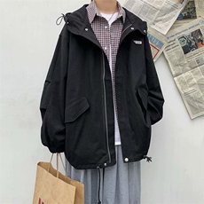 工装外套男生韩版秋装上衣潮牌宽松夹克港风帅气潮insW1694-P55，男装夹克，星座512-2