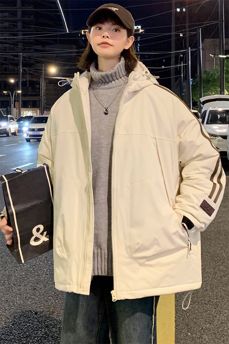 冬上新加棉加厚棉服潮中性风连帽棉衣外套男女8321-P110控价158,男装棉衣,电商A441-1