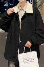 特批P78无差价冬季灯芯绒翻领夹克男羊羔毛棉衣美式百搭外套M82，男装棉衣，电商A001