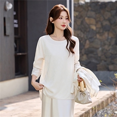 现货春装新款简约时尚休闲重工艺钉珠减龄马甲可组合三件套半裙衫，女装马甲，韩美纤衣