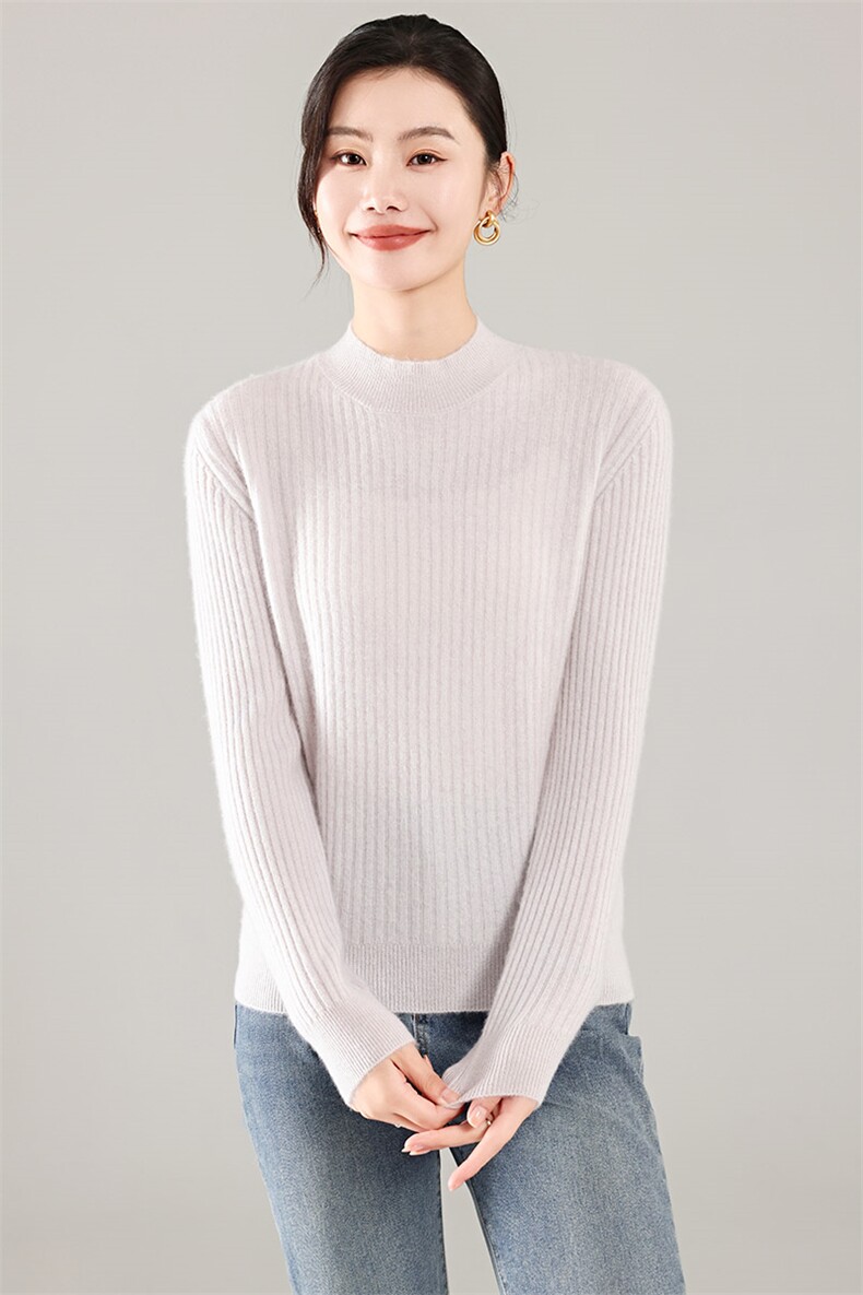 35%羊绒衫秋冬季新款舒适时尚百搭女式宽松长袖打底毛衣,女装羊绒衫,琳尚羊绒