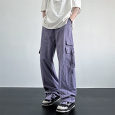 美式hiphop高街宽松飘带工装ins休闲裤货号K2310P55，男装休闲裤，电商A063