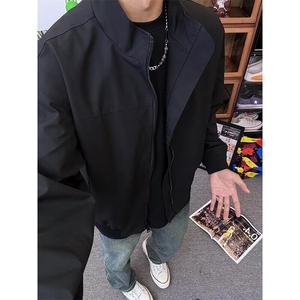 青少年立领拉链标准潮常飞行教练夹克棉服男冬季外套 JY6629图片
