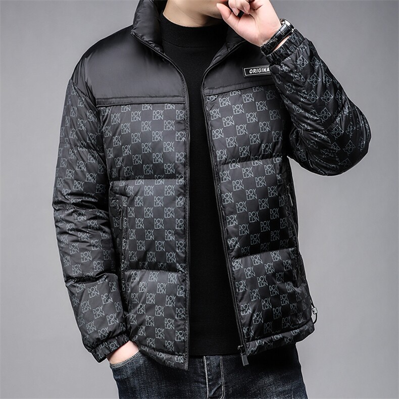 B8812鹅绒精品主推是轻奢品质羽绒服保暖舒适超轻休闲男士外套,男装羽绒服,钱塘207-3