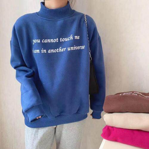 欧货植绒小字母卫衣，女装卫衣/绒衫，青迈国际