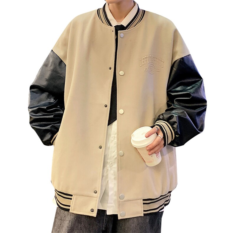 港风秋季龙凤呢棒球服百搭休闲宽松夹克外套男JK800P65,男装夹克,星座1204-3