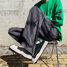 牛仔裤男秋季潮大码休闲裤子高街NK577P40，男装牛仔裤，星座1116-2