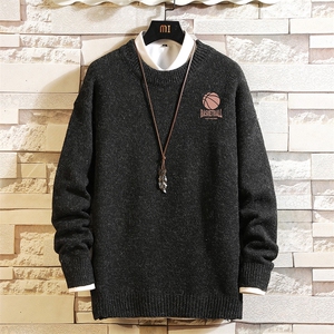 加厚加绒毛衣男大码毛线衣男针织衫 M19237-P45 加绒款-P65 砖墙图片