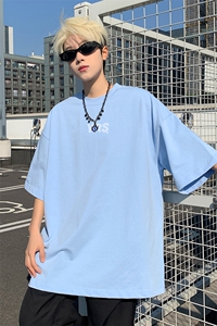 新款港风抖音直播短袖T260克TB5112批28纯棉220克T5112P23控38图片