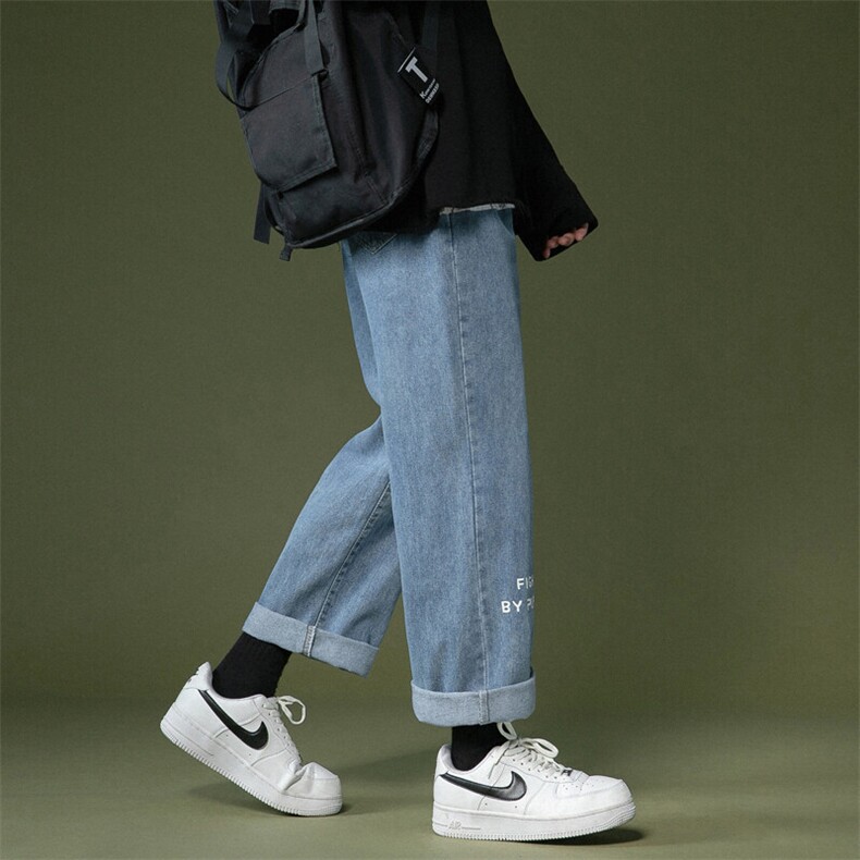 k715-p45-控58美式中性高阶港风中性ins宽松大码肥仔破洞牛仔裤,男装牛仔裤,星座116