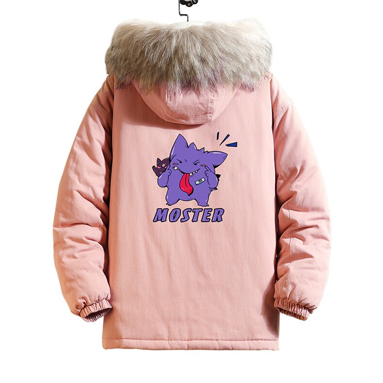 MM48087-P130冬季大毛领衣男士大码加厚袄男服砖墙挂拍,男装棉衣,电商A040A
